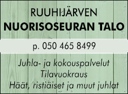 Ruuhijärven Nuorisoseuran talo /  Ruuhijärven nuorisoseura r.y.  logo